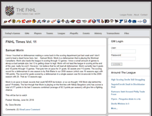 Tablet Screenshot of fnhlonline.com